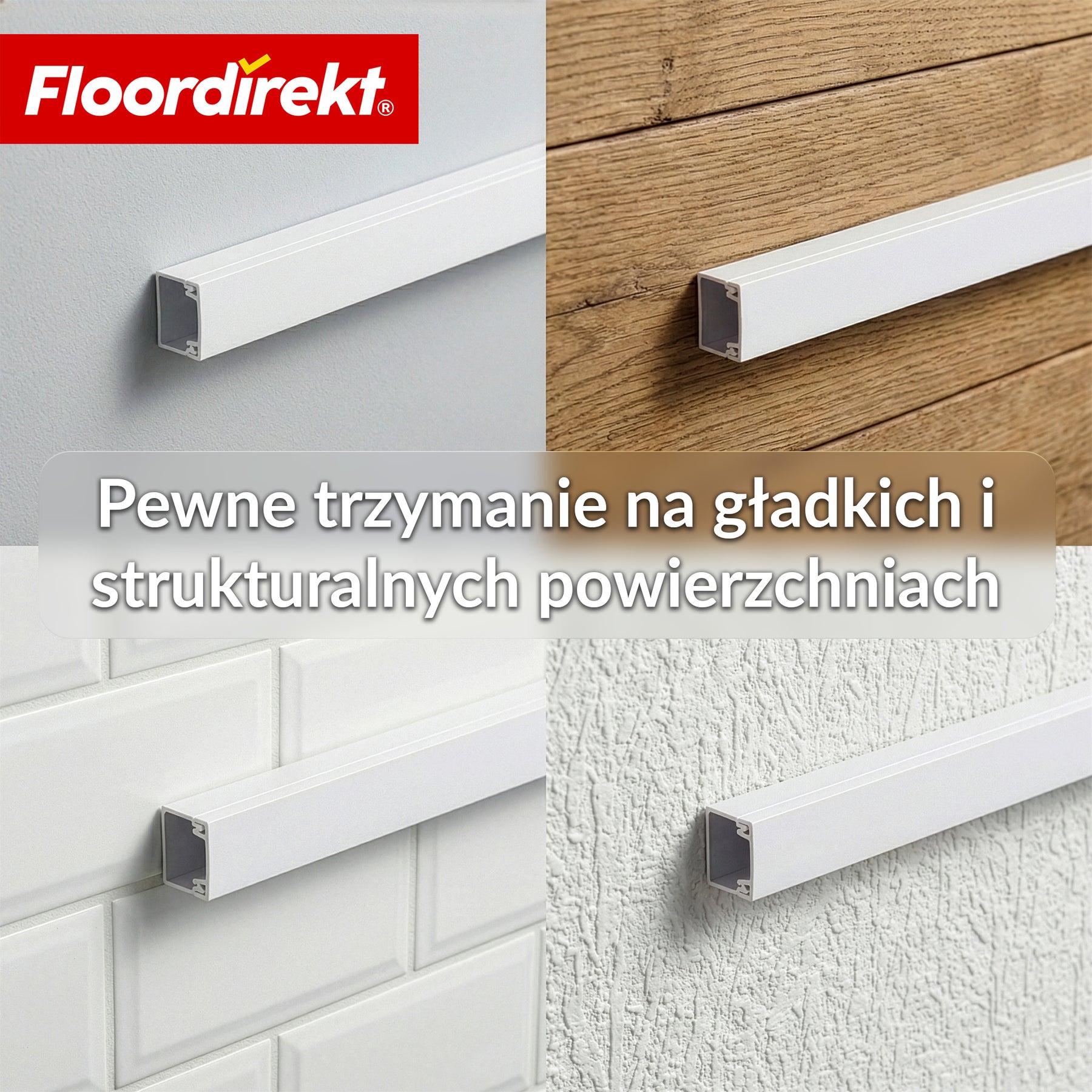 Goulotte de câble | Oskar | Cache-câbles adhésif 10 x 1 m | Cache-câbles blanc pour TV, mur & bureau