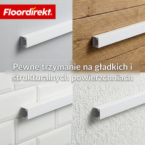 Goulotte de câble | Oskar | Cache-câbles adhésif 10 x 1 m | Cache-câbles blanc pour TV, mur & bureau