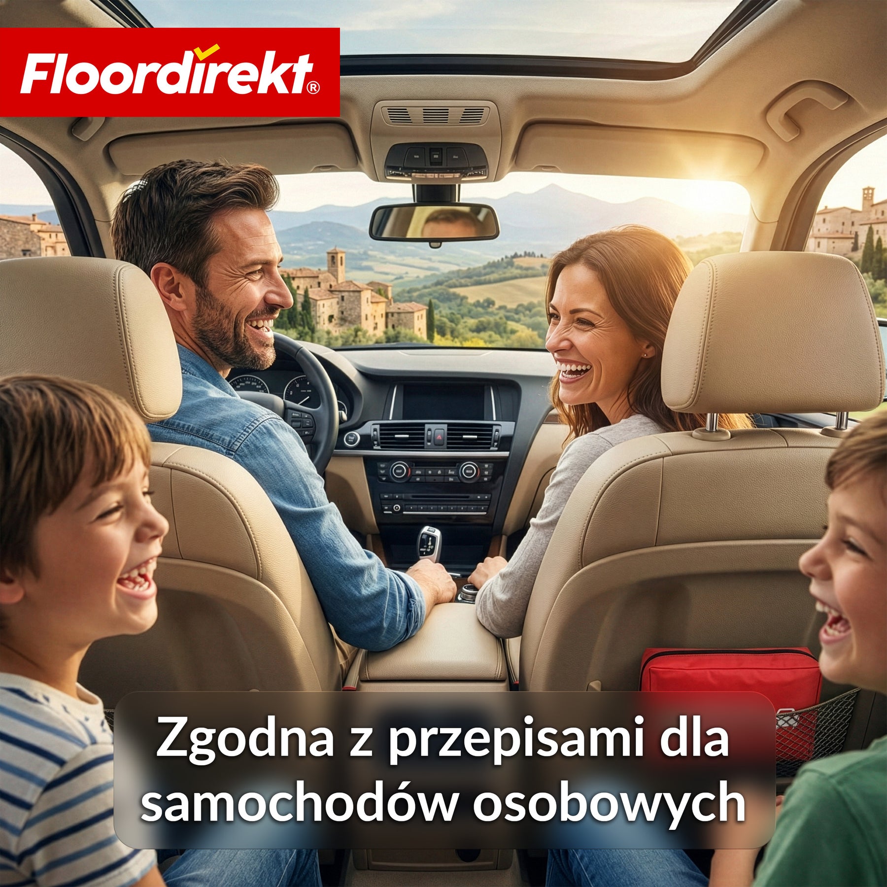 Apteczka samochodowa DIN 13164:2022 | Zestaw pierwszej pomocy do samochodu osobowego | Apteczka do auta zgodna z obowiązkowym wyposażeniem pojazdu