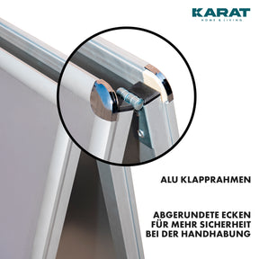 Potykacz reklamowy | DIN A1 & A2 | Dwustronny stojak reklamowy z aluminium