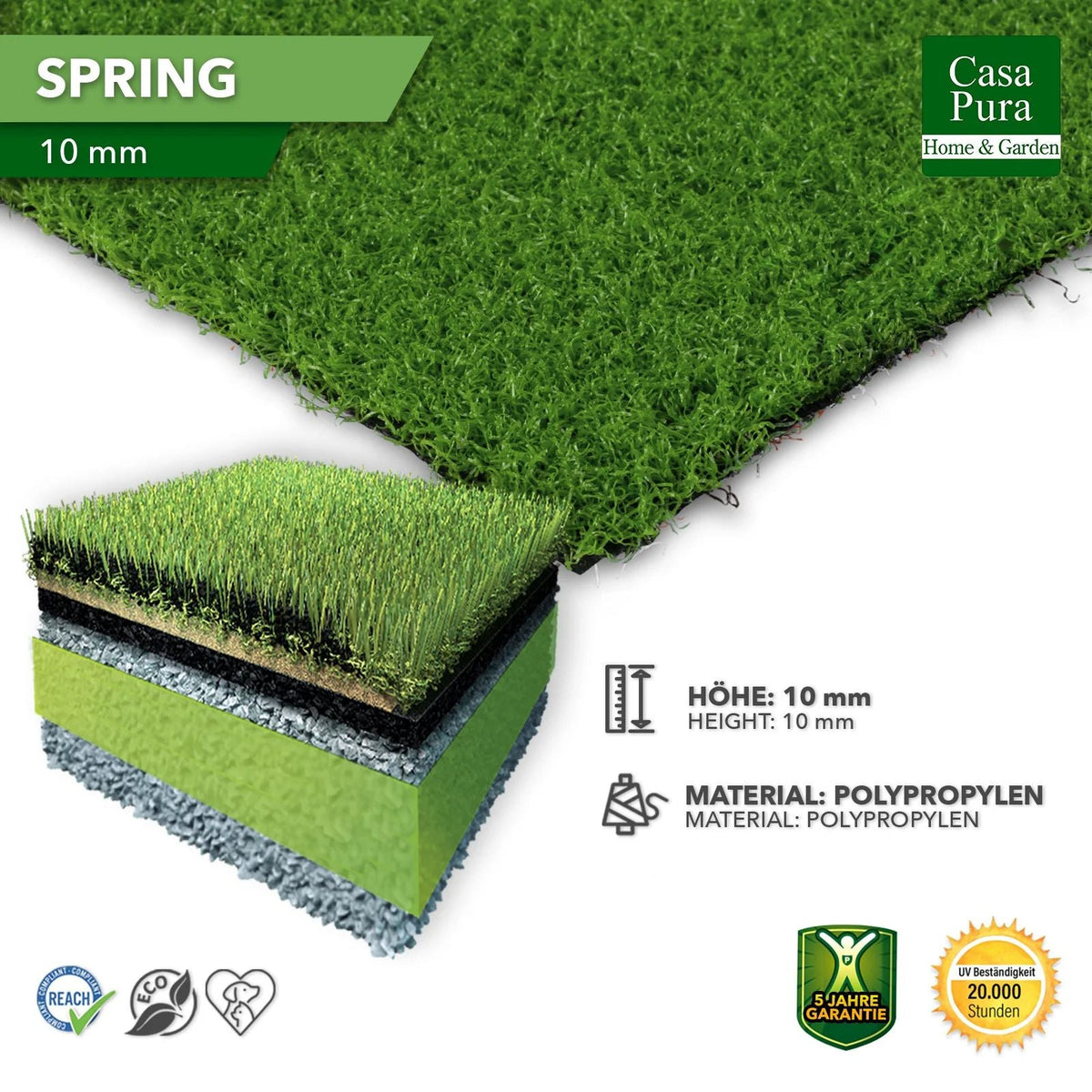 ✂ Wykładzina z trawy | Spring | W różnych kolorach i szerokościach |  Idealny na balkony i tarasy
