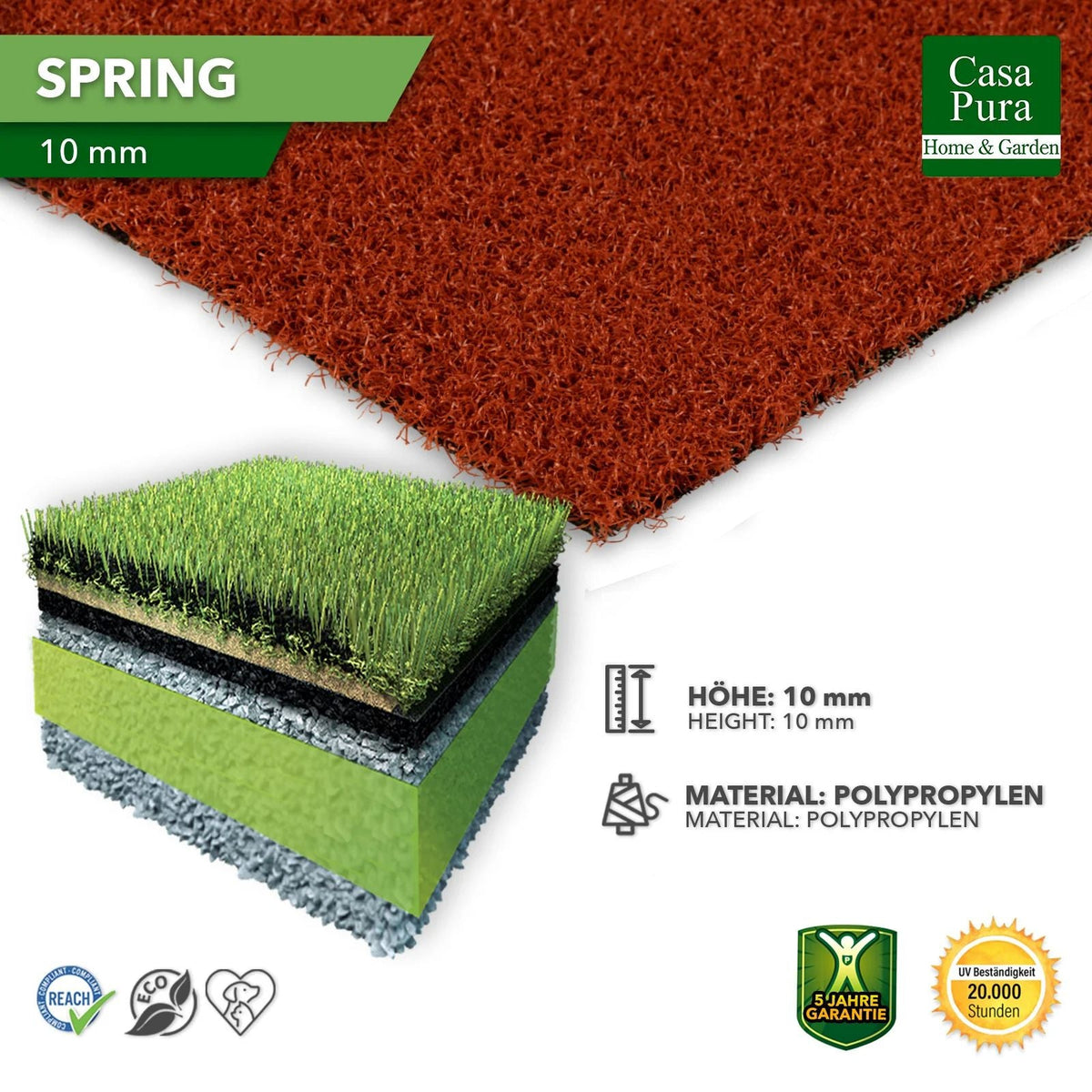 ✂ Wykładzina z trawy | Spring | W różnych kolorach i szerokościach |  Idealny na balkony i tarasy