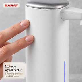 Automatyczny dozownik mydła w pianie | Liora | Bezdotykowy dozownik z czujnikiem, akumulatorem USB-C i stalą nierdzewną | 250 ml