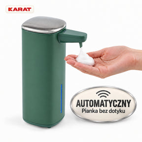 Automatyczny dozownik mydła w pianie | Liora | Bezdotykowy dozownik z czujnikiem, akumulatorem USB-C i stalą nierdzewną | 250 ml