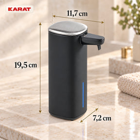 Automatyczny dozownik mydła w pianie | Liora | Bezdotykowy dozownik z czujnikiem, akumulatorem USB-C i stalą nierdzewną | 250 ml