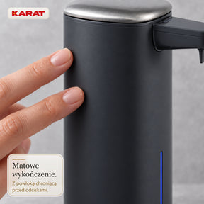 Automatyczny dozownik mydła w pianie | Liora | Bezdotykowy dozownik z czujnikiem, akumulatorem USB-C i stalą nierdzewną | 250 ml