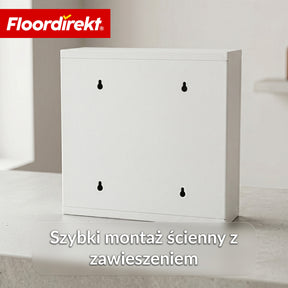 Szafka na leki | Allen | Zamykana szafka medyczna ze stali nierdzewnej lub biała malowana proszkowo | Szafka na leki z drzwiczkami szklanymi
