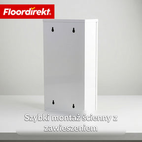 Szafka na leki | Allen | Zamykana szafka medyczna ze stali nierdzewnej lub biała malowana proszkowo | Szafka na leki z drzwiczkami szklanymi
