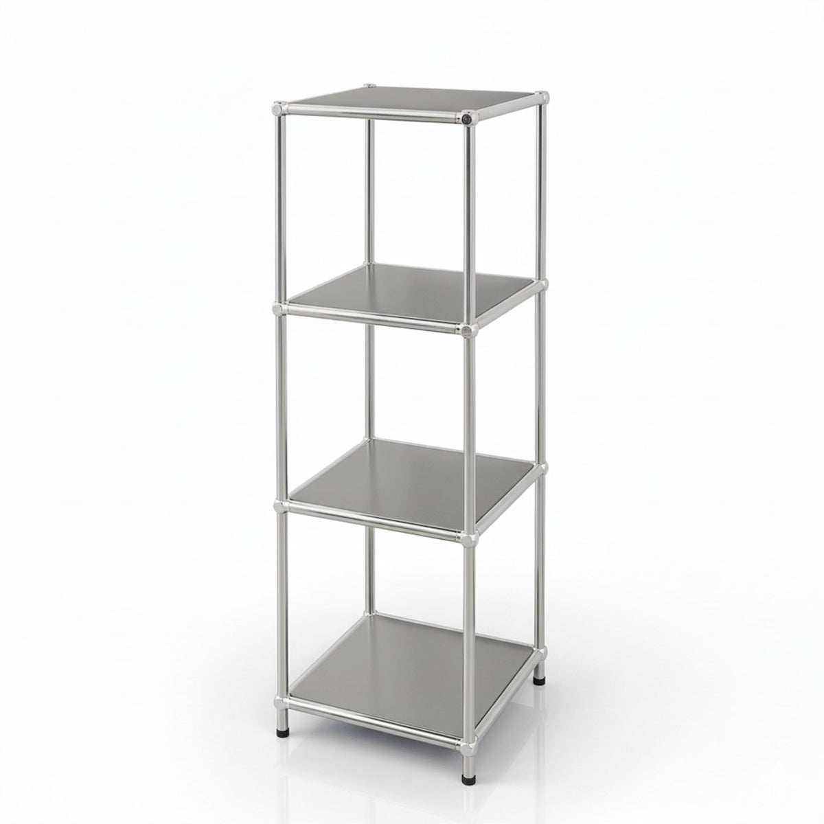 Regał metalowy | Concept Epure MK-005 | 4-poziomowy regał z otwartymi półkami | Dostępny w kilku kolorach