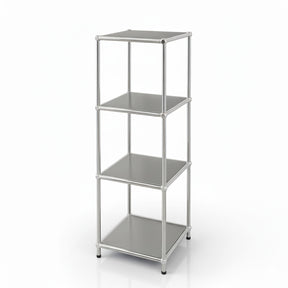 Regał metalowy | Concept Epure MK-005 | 4-poziomowy regał z otwartymi półkami | Dostępny w kilku kolorach
