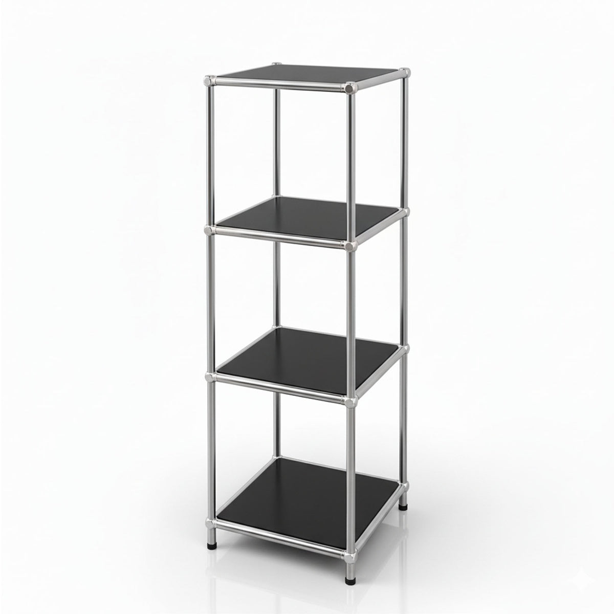 Regał metalowy | Concept Epure MK-005 | 4-poziomowy regał z otwartymi półkami | Dostępny w kilku kolorach