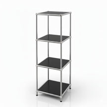 Regał metalowy | Concept Epure MK-005 | 4-poziomowy regał z otwartymi półkami | Dostępny w kilku kolorach