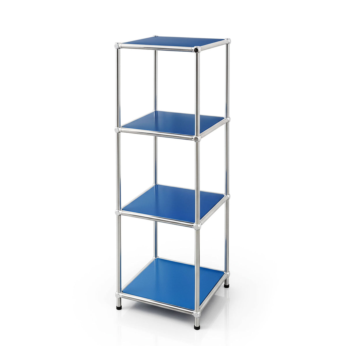 Regał metalowy | Concept Epure MK-005 | 4-poziomowy regał z otwartymi półkami | Dostępny w kilku kolorach