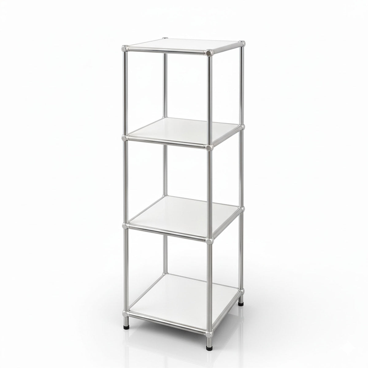 Regał metalowy | Concept Epure MK-005 | 4-poziomowy regał z otwartymi półkami | Dostępny w kilku kolorach