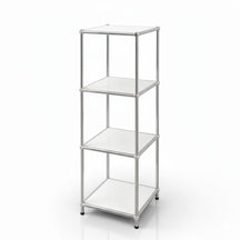 Regał metalowy | Concept Epure MK-005 | 4-poziomowy regał z otwartymi półkami | Dostępny w kilku kolorach