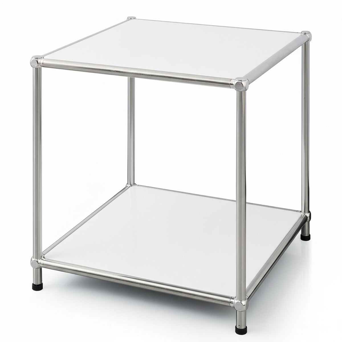 Regał metalowy | Concept Epure MK-012 | Otwarty regał pomocniczy i do przechowywania z 2 półkami | Dostępny w kilku kolorach