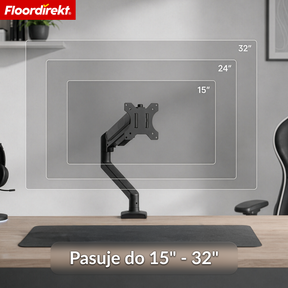 F6_Czarny - Stojak na 1 monitor