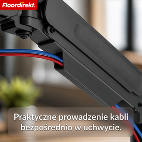 A2_Czarny - Podwójny uchwyt na 2 monitory
