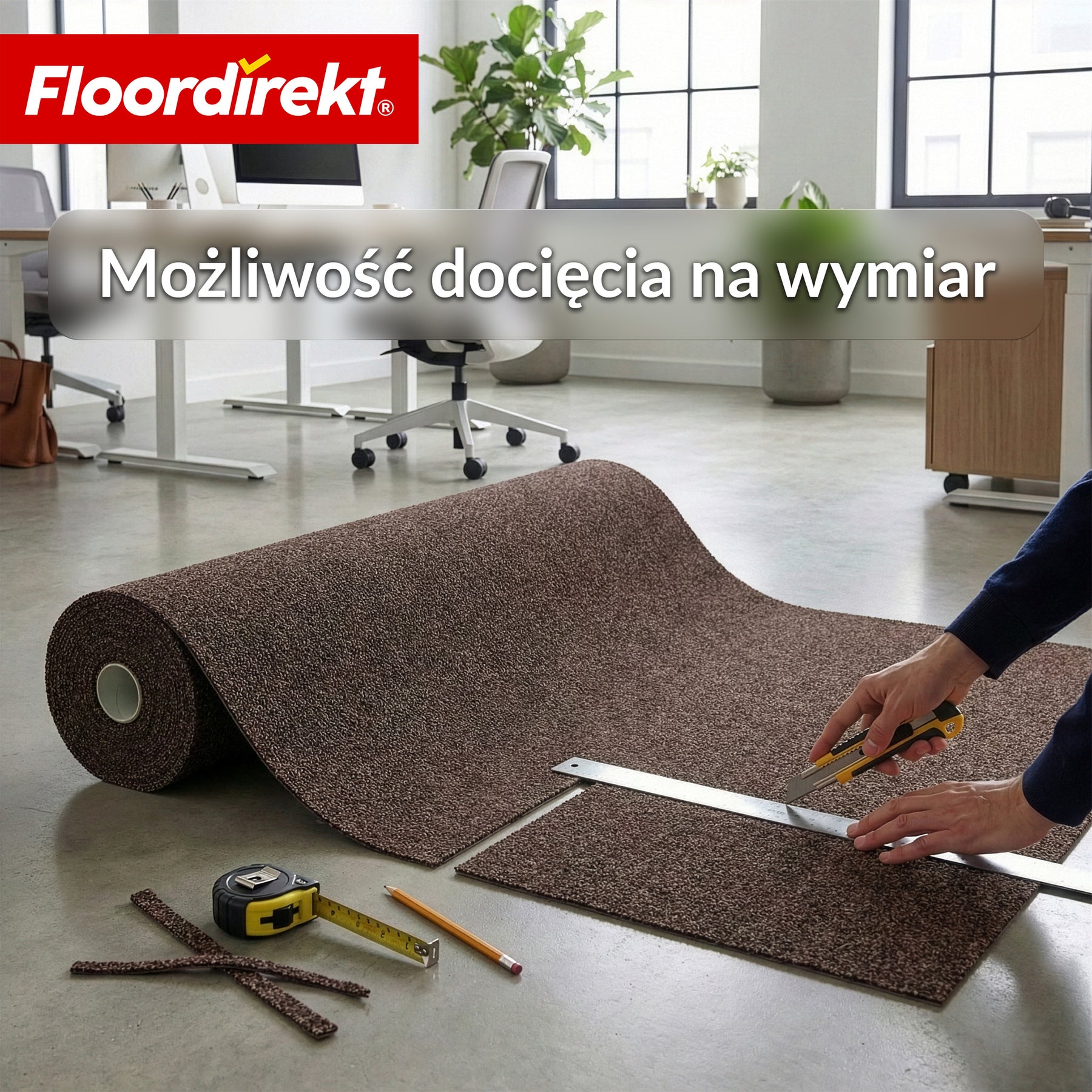 Wykładzina igłowana | Malta | 2 m szerokości na wymiar | z podkładem piankowym do domu i biura