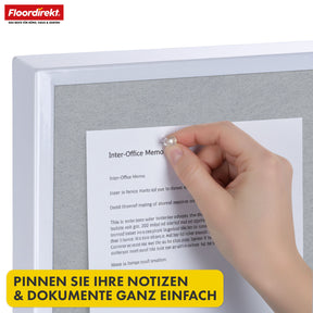 Mobilna tablica prezentacyjna | Giant | Dwustronna tablica filcowa 80 x 120 cm z blokowanymi kółkami i półką | Dostępna w kilku kolorach