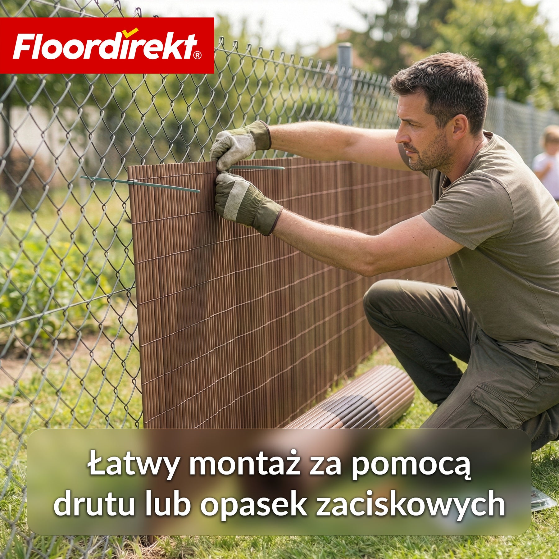 Ogrodzenie osłonowe z PVC | Odporne na warunki atmosferyczne i promieniowanie UV | Osłona na balkon i do ogrodu | 4 kolory | Różne rozmiary