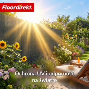 Ogrodzenie osłonowe z PVC | Odporne na warunki atmosferyczne i promieniowanie UV | Osłona na balkon i do ogrodu | 4 kolory | Różne rozmiary