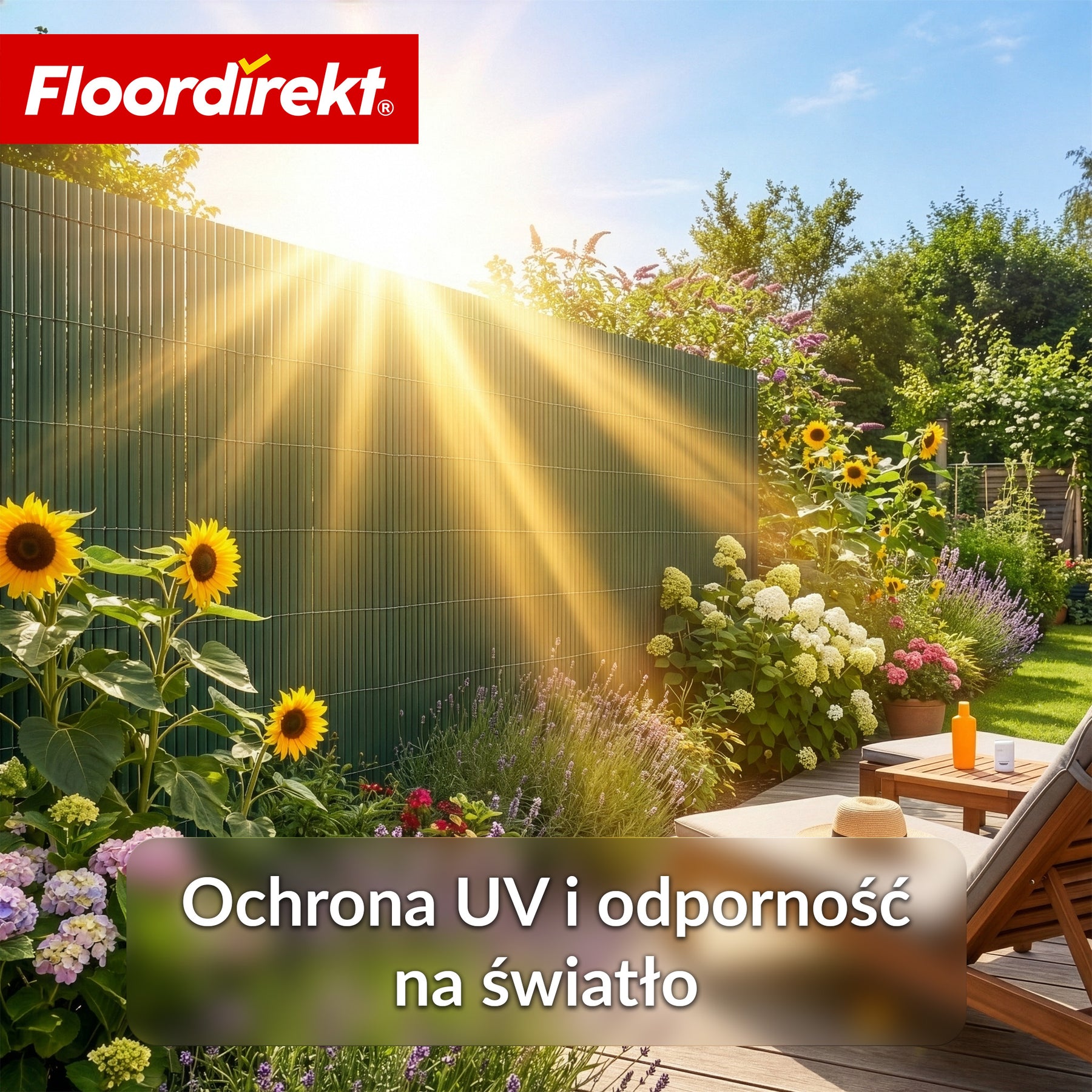 Ogrodzenie osłonowe z PVC | Odporne na warunki atmosferyczne i promieniowanie UV | Osłona na balkon i do ogrodu | 4 kolory | Różne rozmiary
