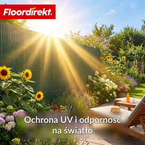 Ogrodzenie osłonowe z PVC | Odporne na warunki atmosferyczne i promieniowanie UV | Osłona na balkon i do ogrodu | 4 kolory | Różne rozmiary