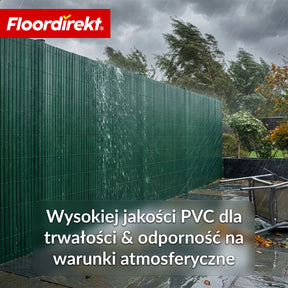 Ogrodzenie osłonowe z PVC | Odporne na warunki atmosferyczne i promieniowanie UV | Osłona na balkon i do ogrodu | 4 kolory | Różne rozmiary