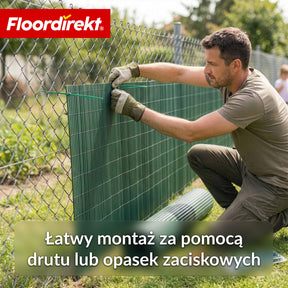 Ogrodzenie osłonowe z PVC | Odporne na warunki atmosferyczne i promieniowanie UV | Osłona na balkon i do ogrodu | 4 kolory | Różne rozmiary
