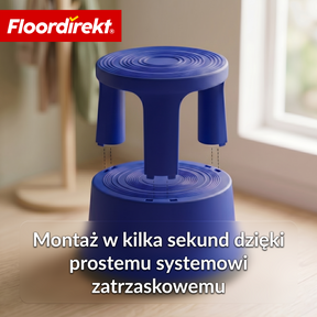 Stołek na kółkach | Plastikowy podest (stopień słonia) | antypoślizgowy i certyfikat TÜV