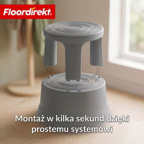 Stołek na kółkach | Plastikowy podest (stopień słonia) | antypoślizgowy i certyfikat TÜV