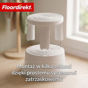 Stołek na kółkach | Plastikowy podest (stopień słonia) | antypoślizgowy i certyfikat TÜV