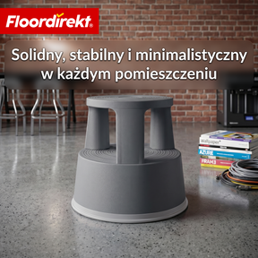 Stołek na kółkach | Plastikowy podest (stopień słonia) | antypoślizgowy i certyfikat TÜV