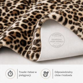 Skóra owcza Design | Audrey | Naturalna skóra jagnięca ze 100% wełny owczej | Miękka i naturalna