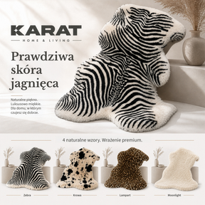 Skóra owcza Design | Audrey | Naturalna skóra jagnięca ze 100% wełny owczej | Miękka i naturalna