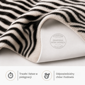 Skóra owcza Design | Audrey | Naturalna skóra jagnięca ze 100% wełny owczej | Miękka i naturalna