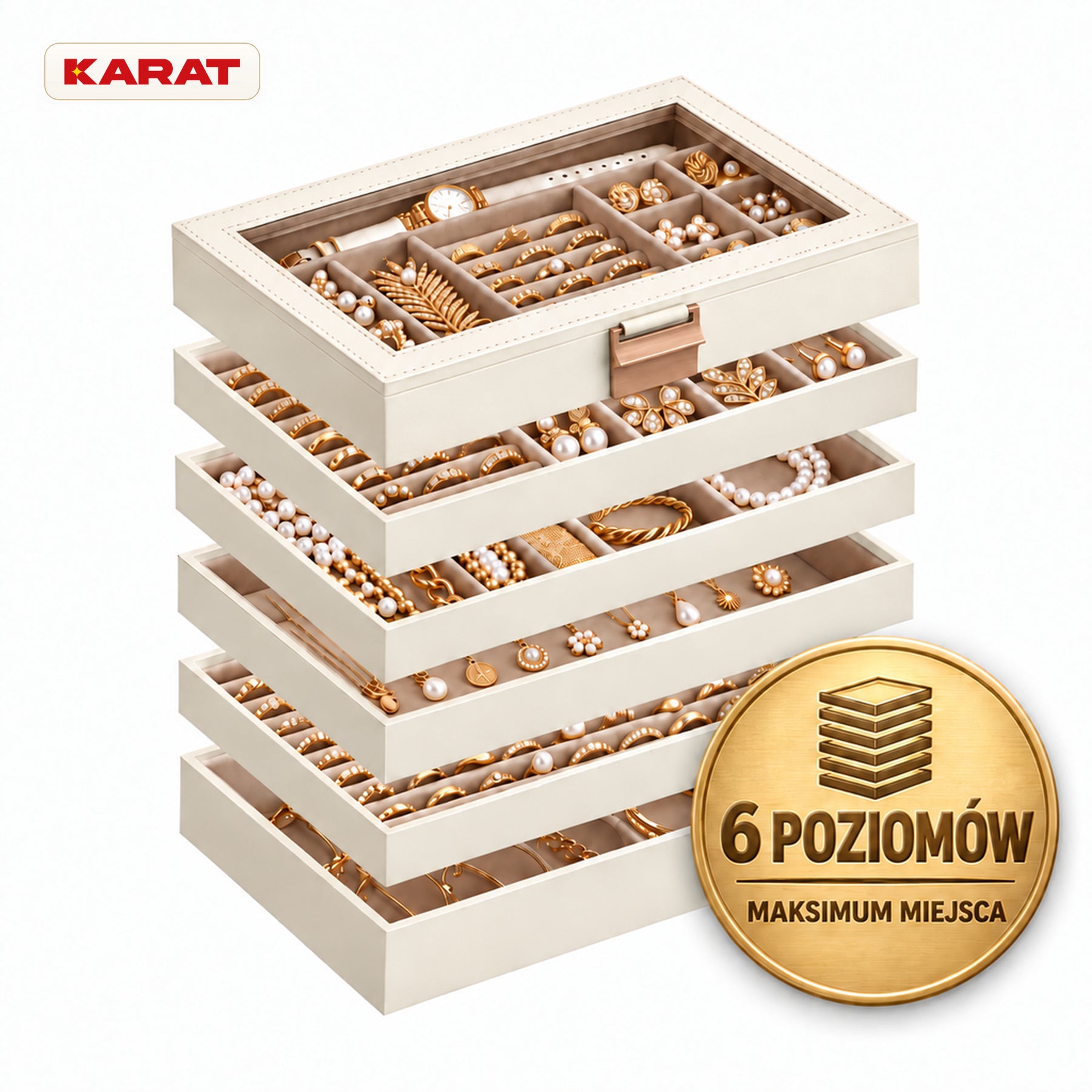 F1_Kremowobiały - 6 poziomy