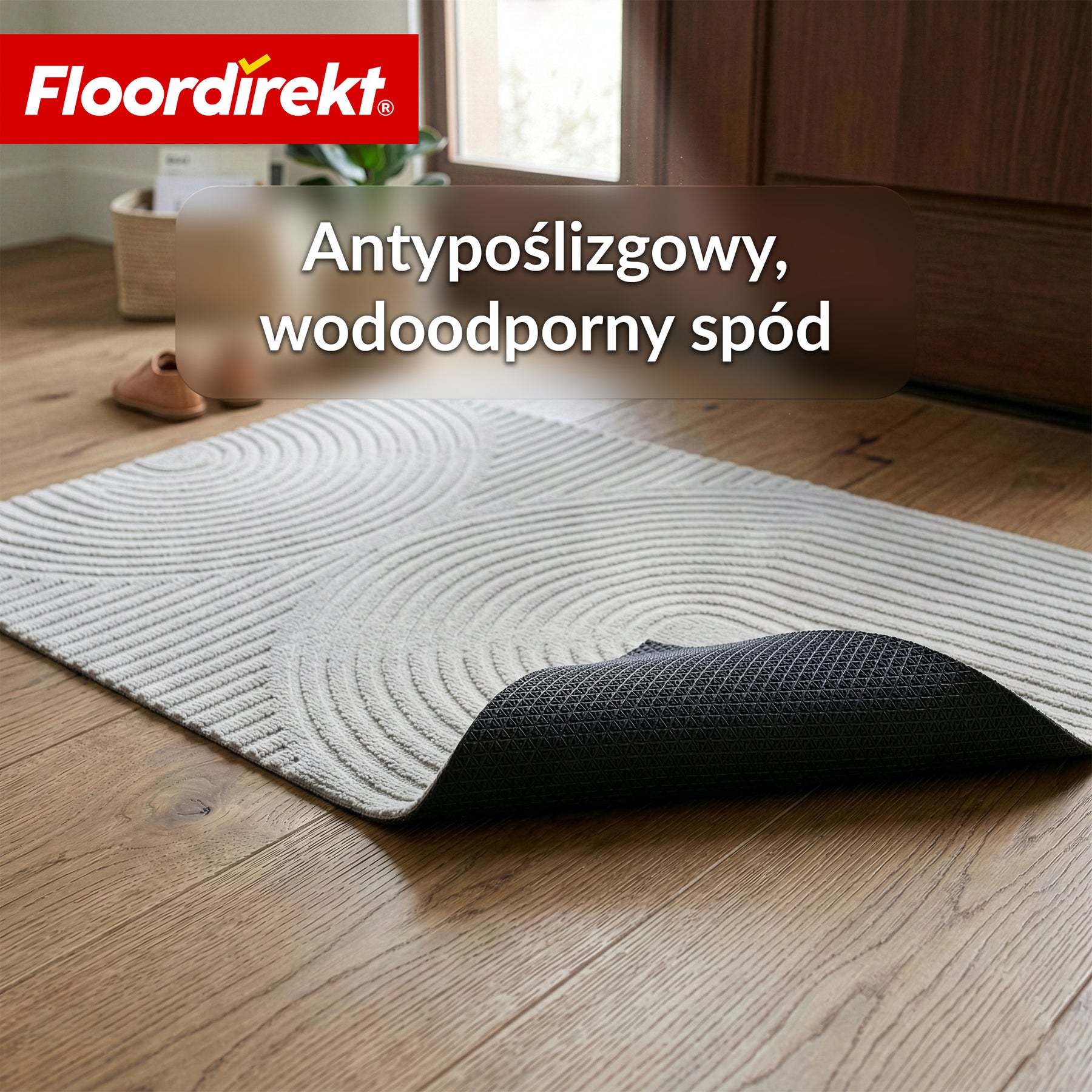 Mata wejściowa | Circa | zmywalna wycieraczka do wewnątrz i na zewnątrz | antypoślizgowa mata z podkładem TPE