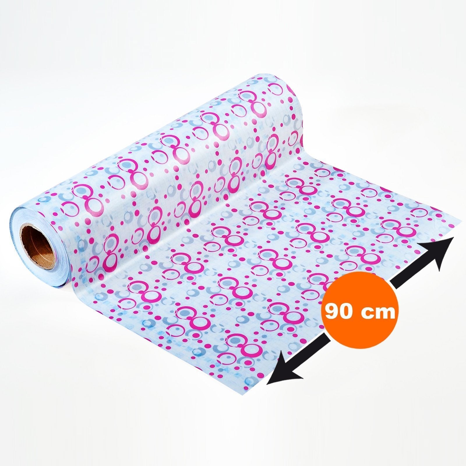 ✂ Folia samoprzylepna na okna bezklejowa | Folia dekoracyjna Loops Różowa