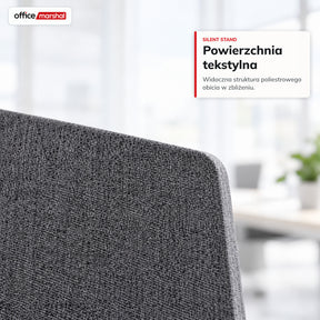 Mobilna ścianka akustyczna na kółkach | Silent Stand | Przegroda z poliestru do biura | 3 rozmiary