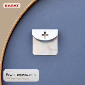 Lustro ścienne | Serena | Organiczne lustro pełnowymiarowe z aluminiową ramą w dekorze drewna | 60 × 120 cm