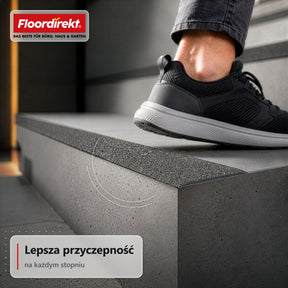 Profil krawędzi schodowych | Elite | Antypoślizgowy profil GFK z powłoką z tlenku glinu