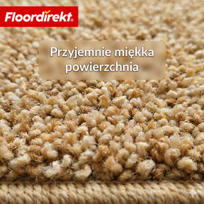 Maty schodowe | Madrid | Półokrągła mata shaggy na stopnie, samoprzylepna i dźwiękochłonna