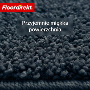 Maty schodowe | Madrid | Półokrągła mata shaggy na stopnie, samoprzylepna i dźwiękochłonna