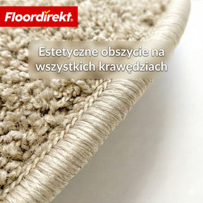 Maty schodowe | Madrid | Półokrągła mata shaggy na stopnie, samoprzylepna i dźwiękochłonna