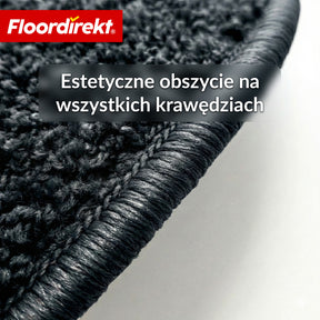 Maty schodowe | Madrid | Półokrągła mata shaggy na stopnie, samoprzylepna i dźwiękochłonna