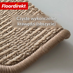 Mata schodowa | Monaco | Antypoślizgowa mata na schody z polipropylenu, wytrzymała, wyciszająca i łatwa w pielęgnacji w półokrągłym kształcie