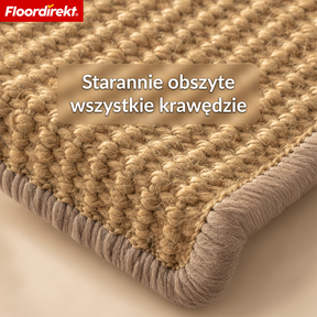 Mata schodowa z sizalu | Pearl | Półokrągła antypoślizgowa mata na schody, wygłuszająca i trwała