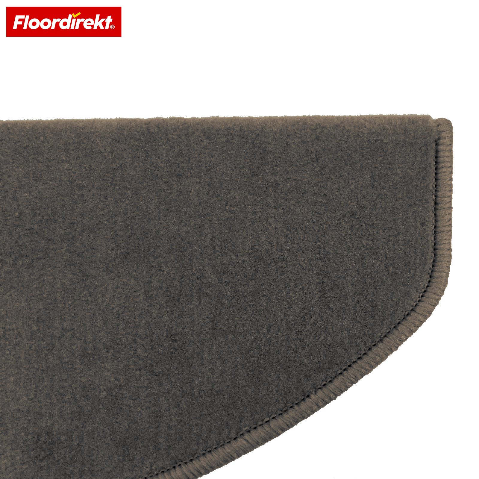 Mata schodowa z weluru | Wien | Półokrągła, antypoślizgowa mata na schody z wytrzymałego polipropylenu | Ochrona schodów, wygłuszająca i antystatyczna | Dostępna w 4 nowoczesnych kolorach